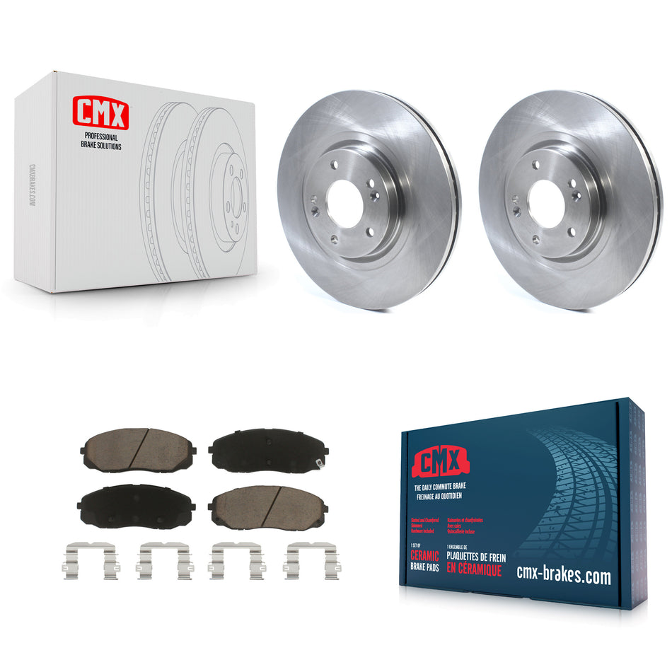 Front Disc Brake Rotors And Ceramic Pads Kit For 2015-2020 Kia Sedona K8C-100434