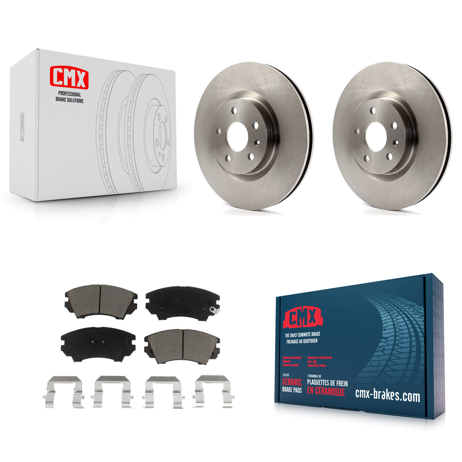 Front Disc Brake Rotors And Ceramic Pads Kit For 2011-2017 Chevrolet Caprice K8C-100442