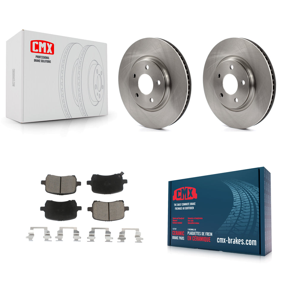 Front Disc Brake Rotors And Ceramic Pads Kit For Chevrolet Cobalt Malibu Saturn Ion HHR Pontiac G6 Pursuit K8C-100453
