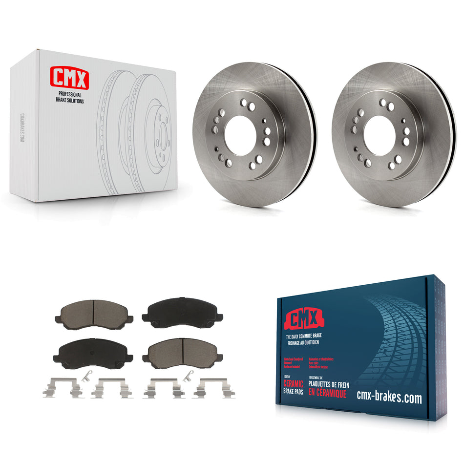 Front Disc Brake Rotors And Ceramic Pads Kit For 2001-2001 Mitsubishi Eclipse Galant From 06/01 2.4L K8C-100473