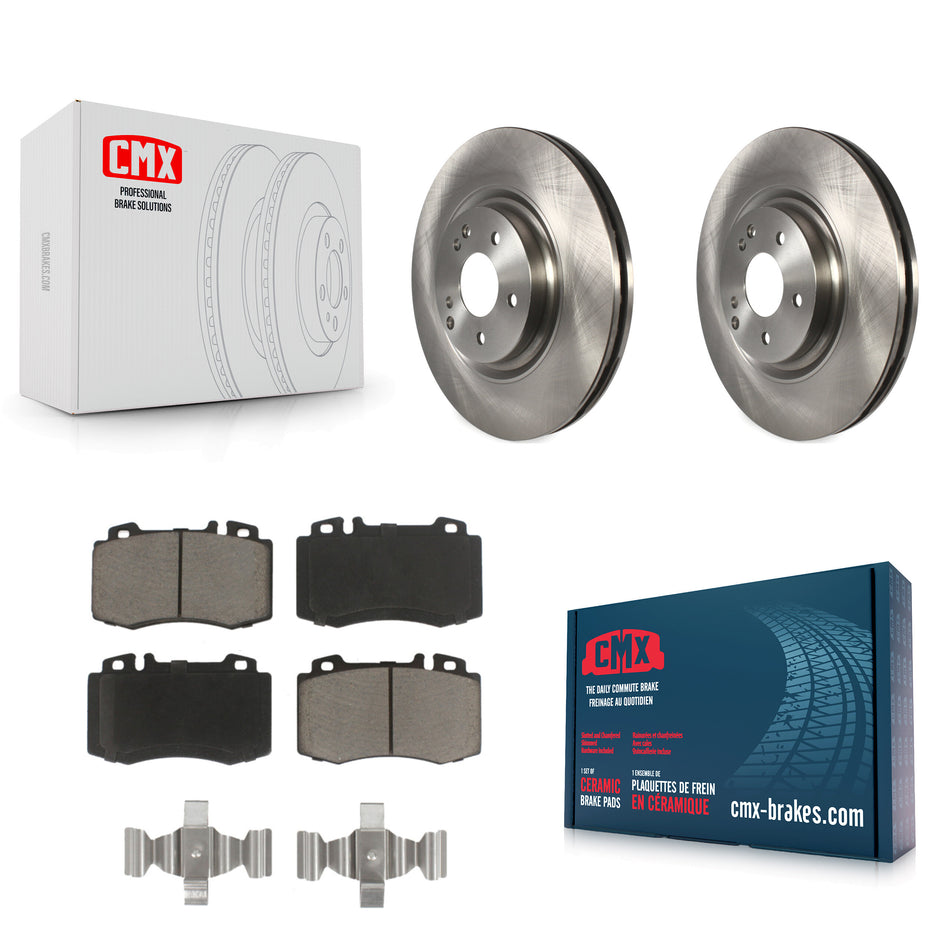 Front Disc Brake Rotors And Ceramic Pads Kit For Mercedes-Benz C230 C320 SLK350 K8C-100477