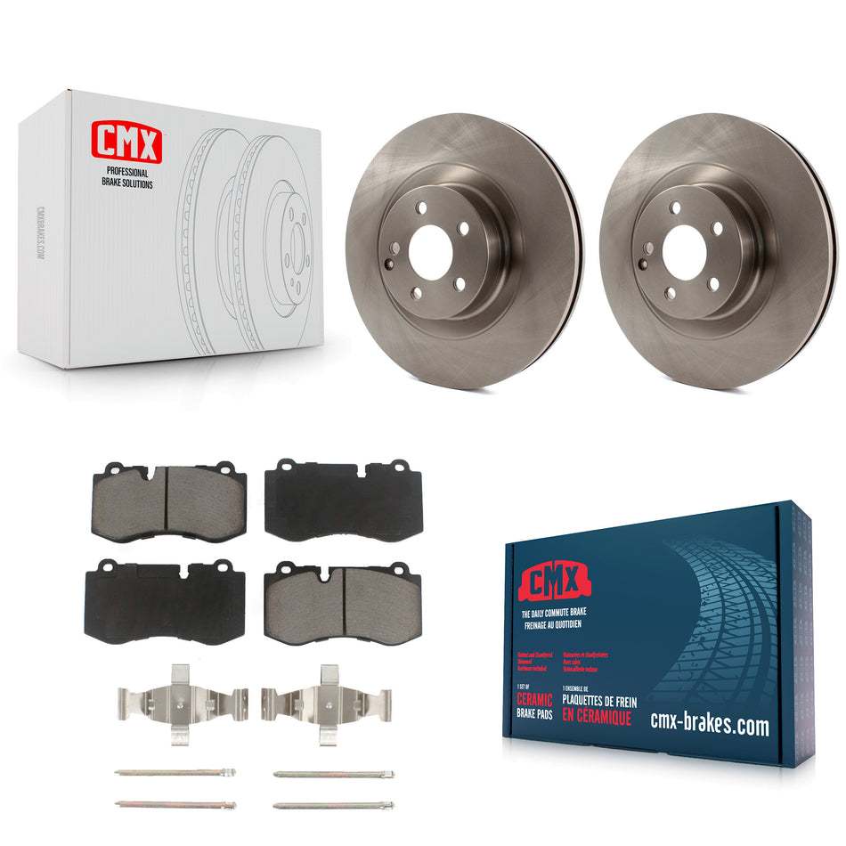 Front Disc Brake Rotors And Ceramic Pads Kit For Mercedes-Benz S550 SL550 CL550 S600 S400 S350 CL600 S450 K8C-100484