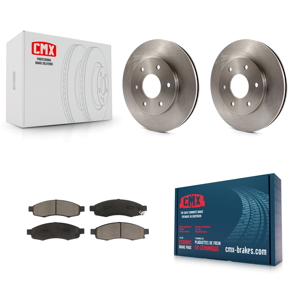Front Disc Brake Rotors And Ceramic Pads Kit For Nissan Titan Pathfinder Armada INFINITI QX56 TITAN K8C-100485