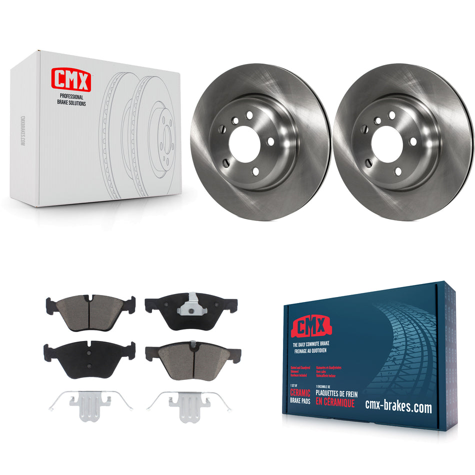 Front Disc Brake Rotors And Ceramic Pads Kit For BMW 528i xDrive Without Performance Brakes With 330mm Diameter Rotor K8C-100489