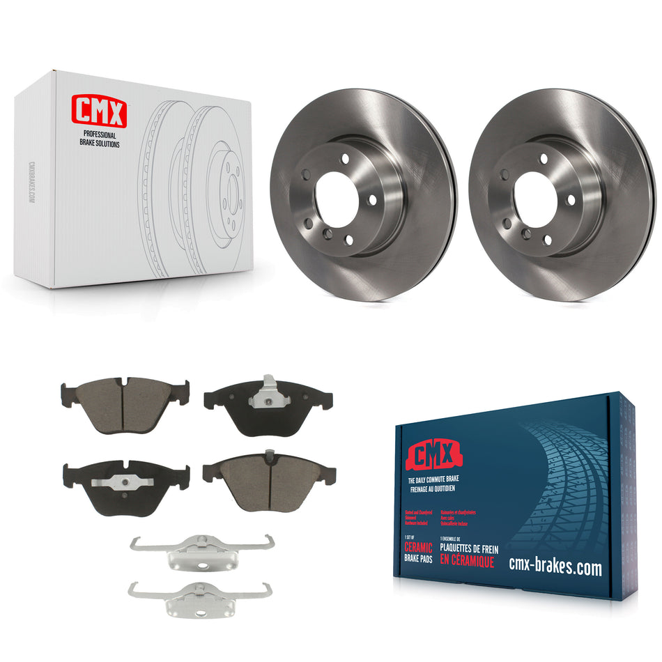 Front Disc Brake Rotors And Ceramic Pads Kit For BMW 328i xDrive X1 328xi 323i K8C-100508