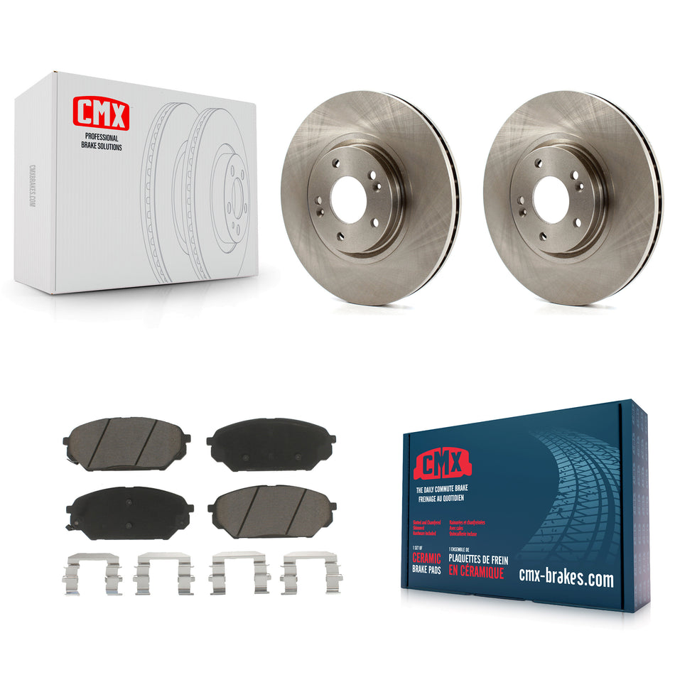 Front Disc Brake Rotors And Ceramic Pads Kit For 2007-2012 Hyundai Veracruz K8C-100527
