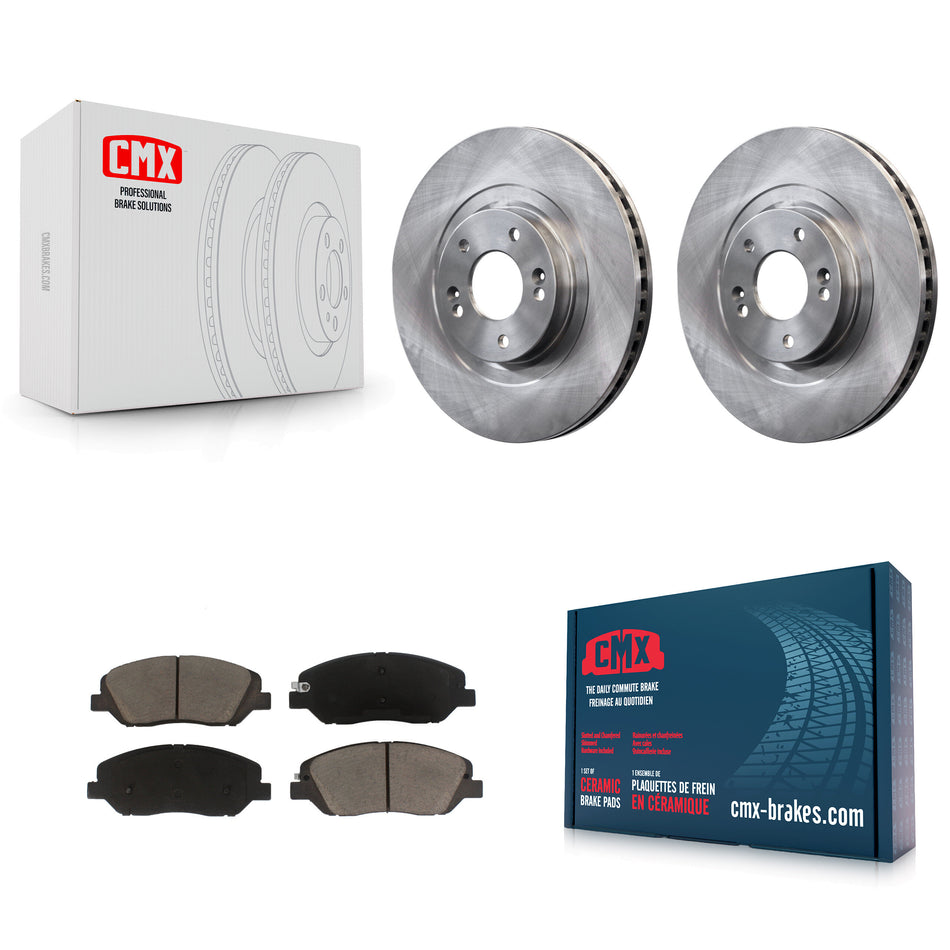 Front Disc Brake Rotors And Ceramic Pads Kit For Hyundai Santa Fe XL K8C-100529
