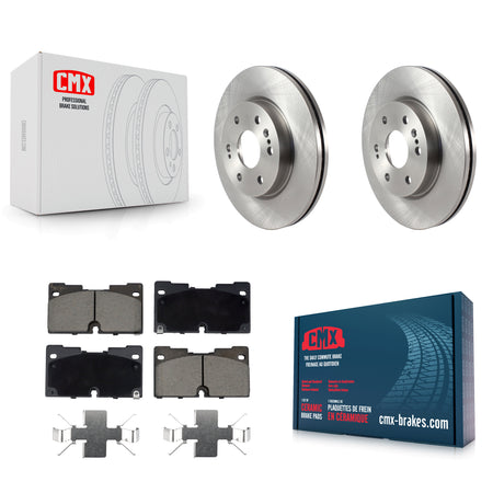 Front Brake Rotors Ceramic Pad Kit For GMC Chevrolet Silverado 1500 Sierra Yukon Tahoe XL K8C-100547