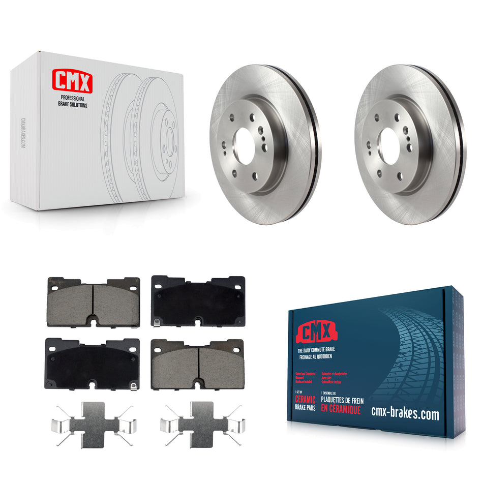 Front Brake Rotors Ceramic Pad Kit For GMC Chevrolet Silverado 1500 Sierra Yukon Tahoe XL K8C-100547