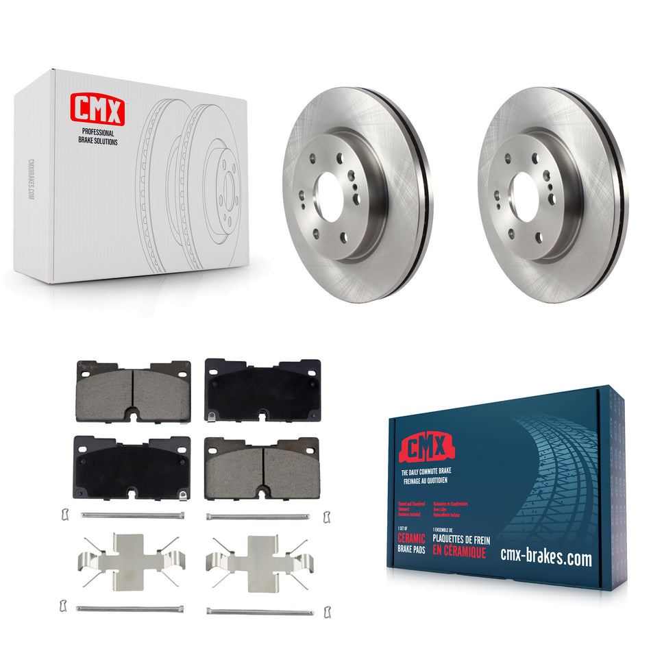 Front Brake Rotors Ceramic Pad Kit For GMC Chevrolet Silverado 1500 Sierra Yukon Tahoe XL K8C-100547