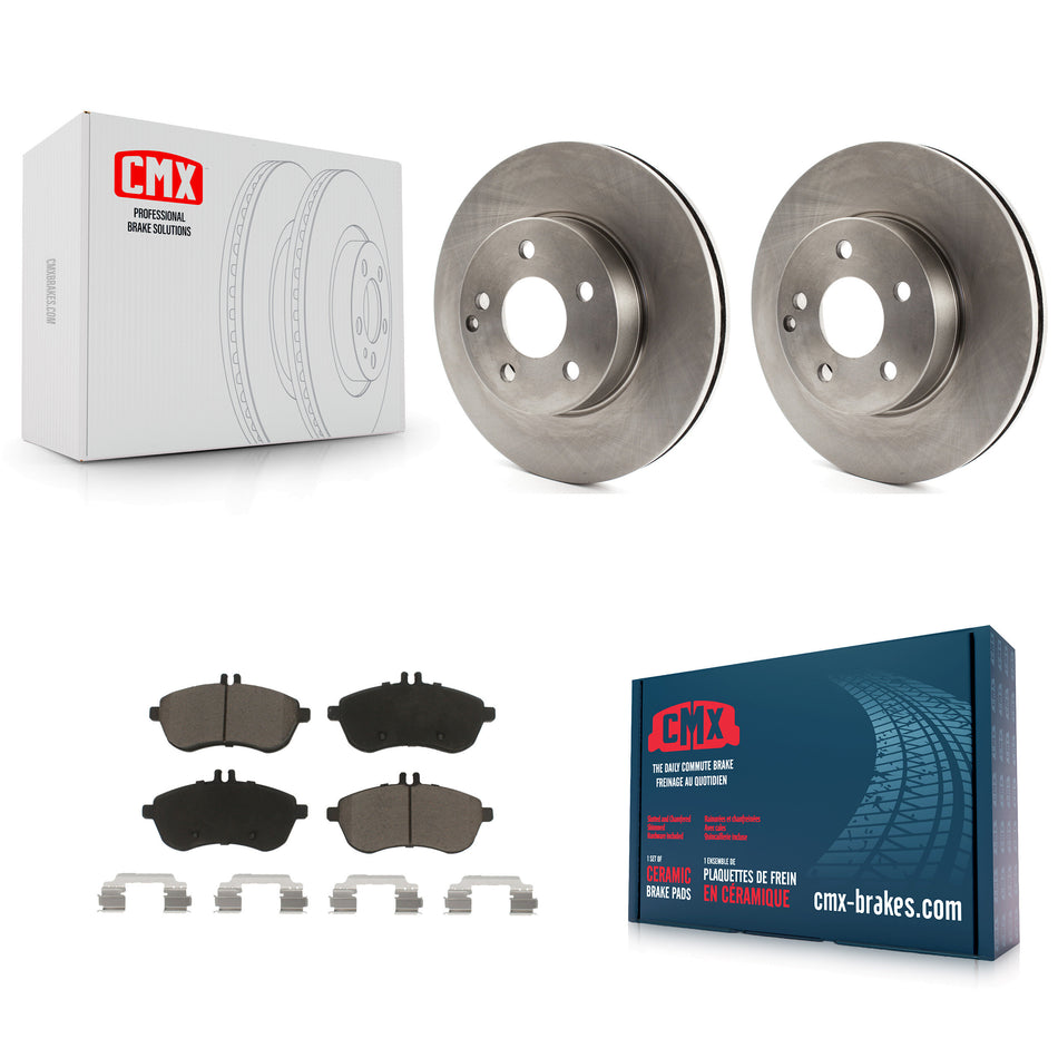 Front Disc Brake Rotors And Ceramic Pads Kit For Mercedes-Benz C300 C250 C230 K8C-100553
