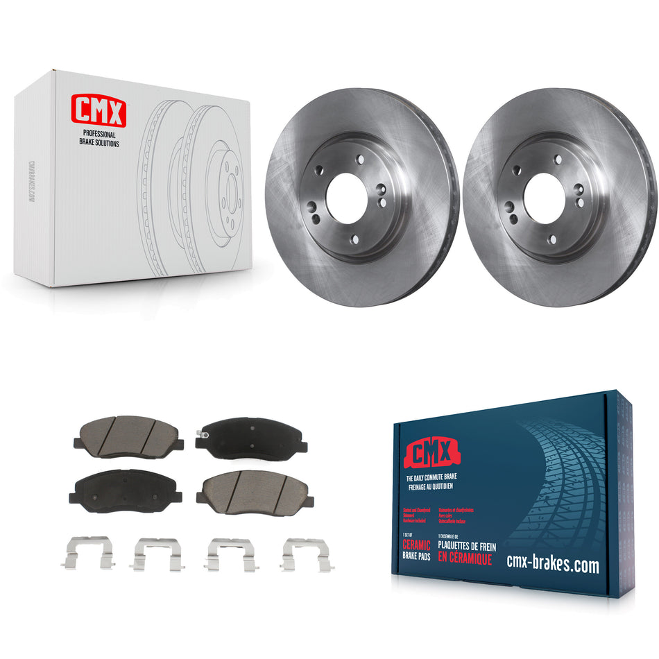 Front Disc Brake Rotors And Ceramic Pads Kit For 2007-2009 Hyundai Santa Fe K8C-100556