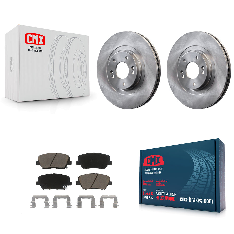 Front Disc Brake Rotors And Ceramic Pads Kit For Kia Sorento Hyundai Santa Fe Sport K8C-100560