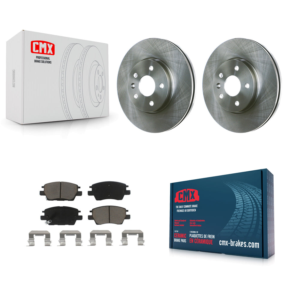 Front Disc Brake Rotors And Ceramic Pads Kit For Chevrolet Cruze Volt Bolt EV EUV K8C-100561