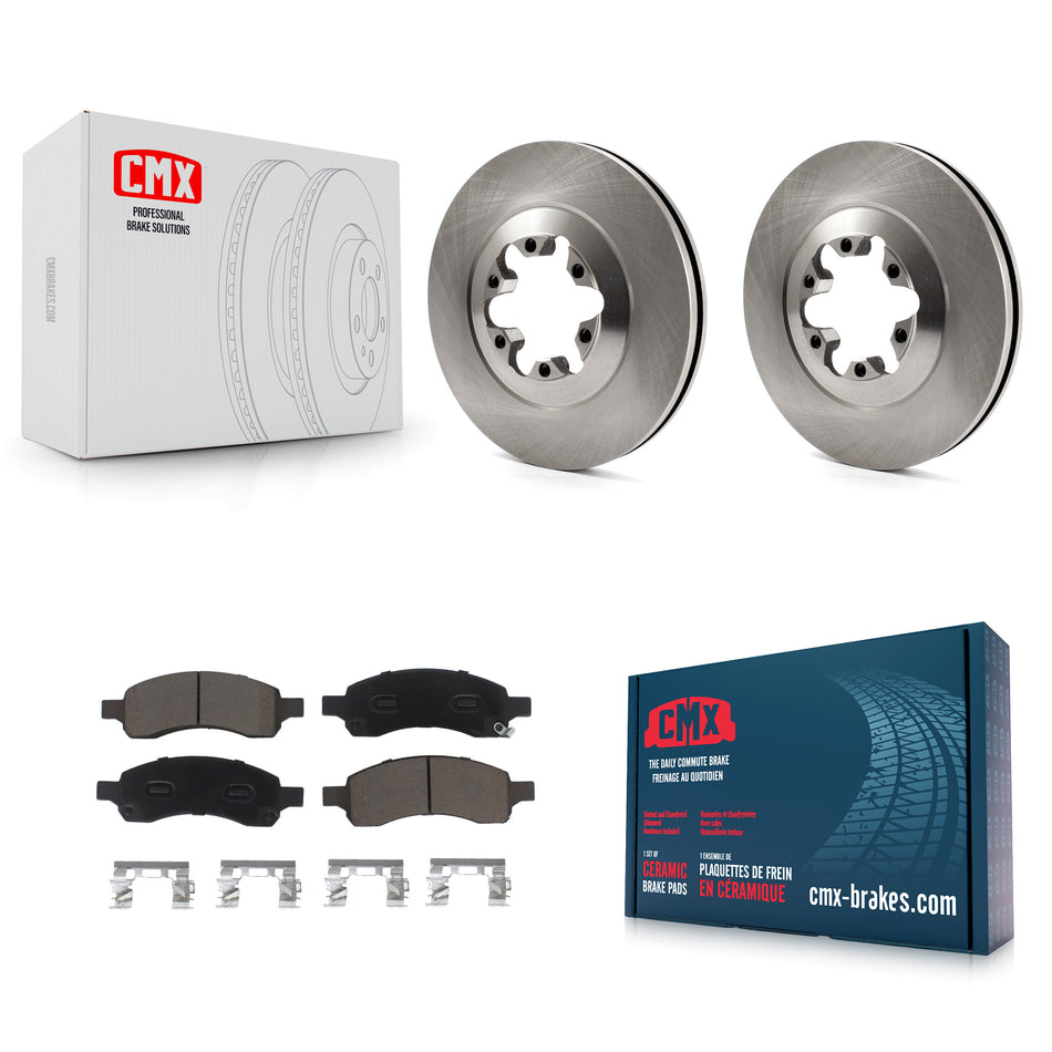 Front Disc Brake Rotors And Ceramic Pads Kit For Chevrolet Colorado GMC Canyon K8C-100577