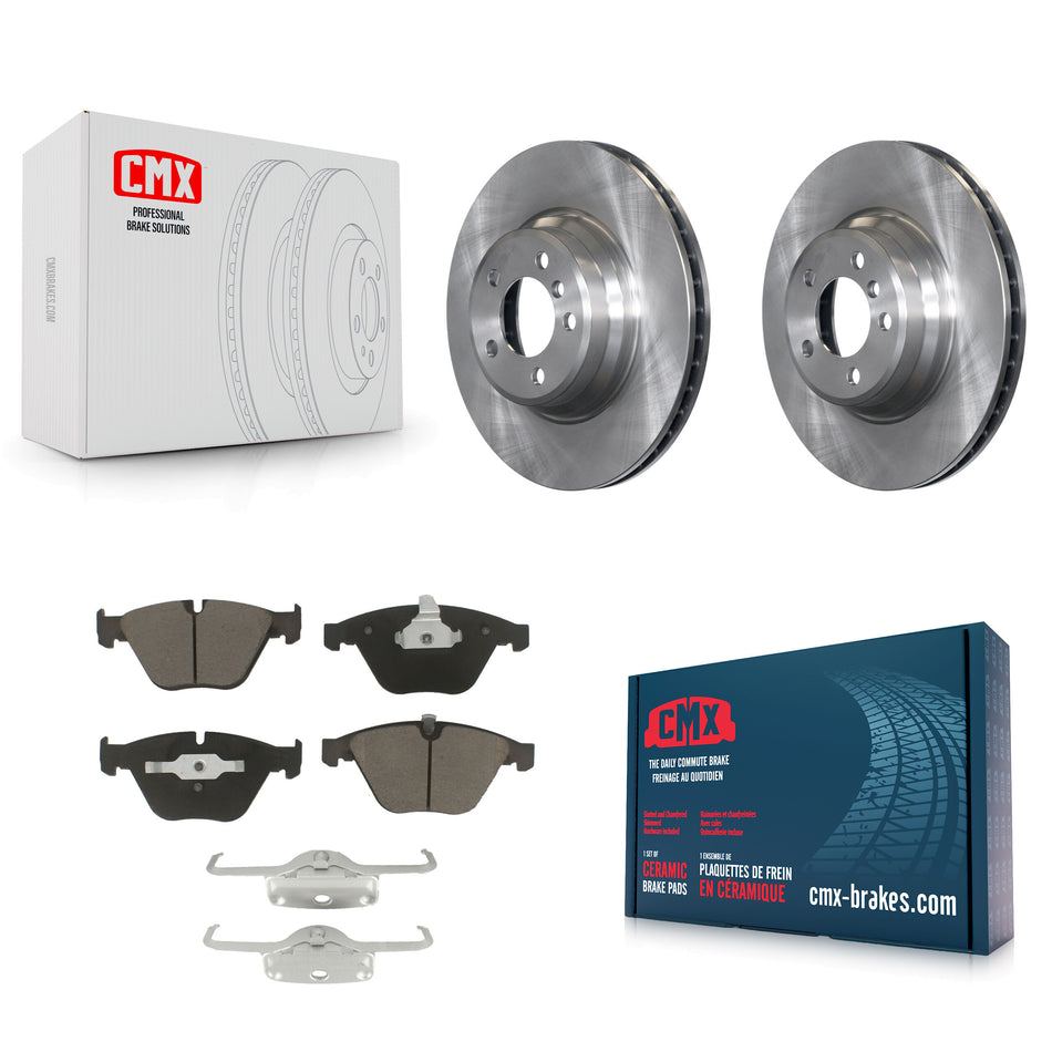 Front Disc Brake Rotors And Ceramic Pads Kit For BMW 750Li 745Li 750i 745i 760Li 760i K8C-100578