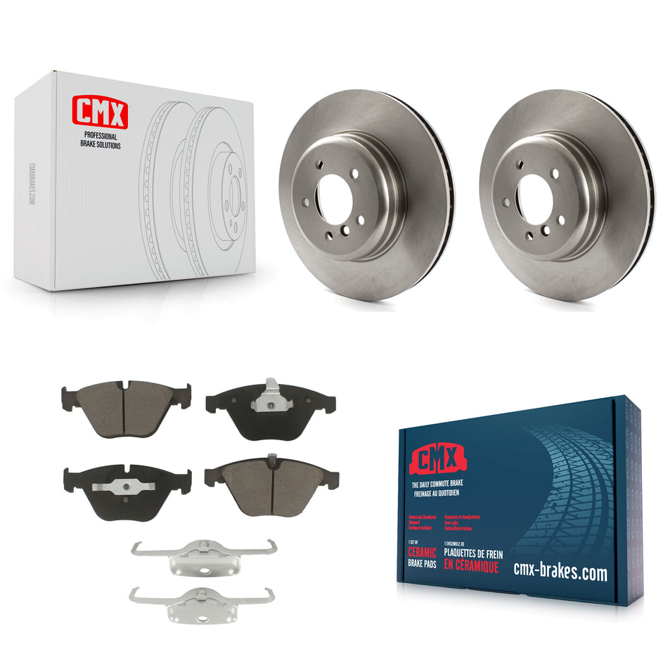 Front Disc Brake Rotors And Ceramic Pads Kit For BMW 650i 535i 550i 645Ci 545i K8C-100579