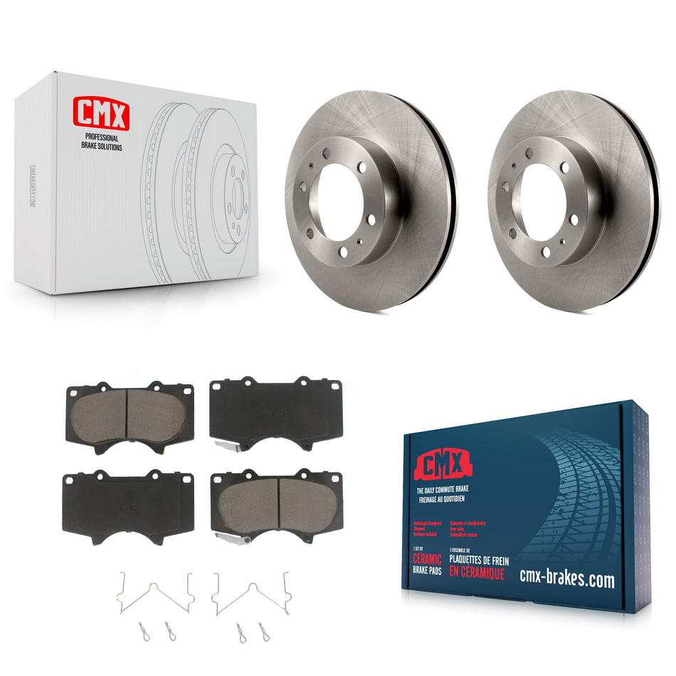 Front Disc Brake Rotors And Ceramic Pads Kit For Toyota Tacoma 4Runner FJ Cruiser K8C-100586