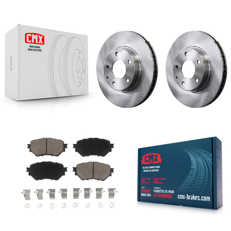 Front Disc Brake Rotors And Ceramic Pads Kit For 2014-2018 Mazda 3 Sport K8C-100592