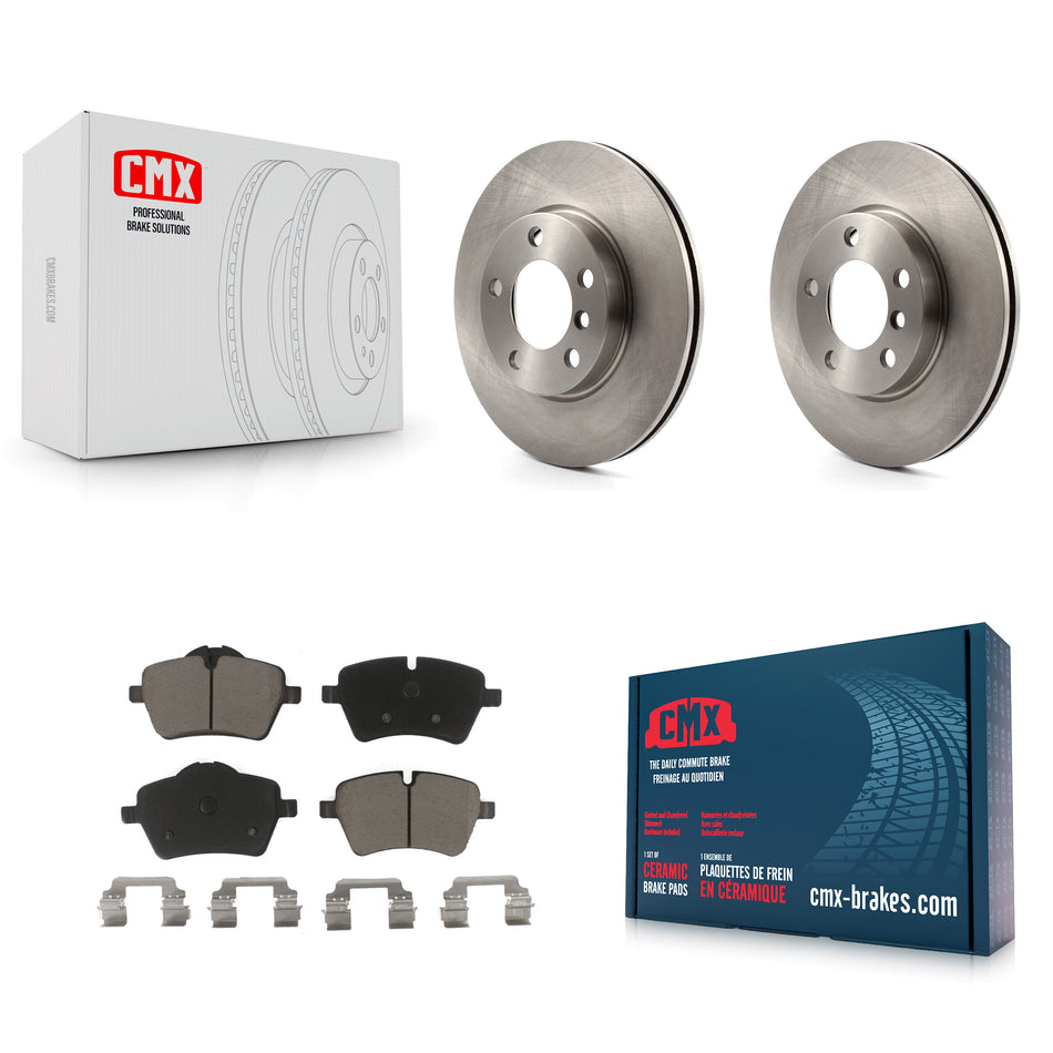 Front Disc Brake Rotors And Ceramic Pads Kit For Mini Cooper Countryman Paceman K8C-100596