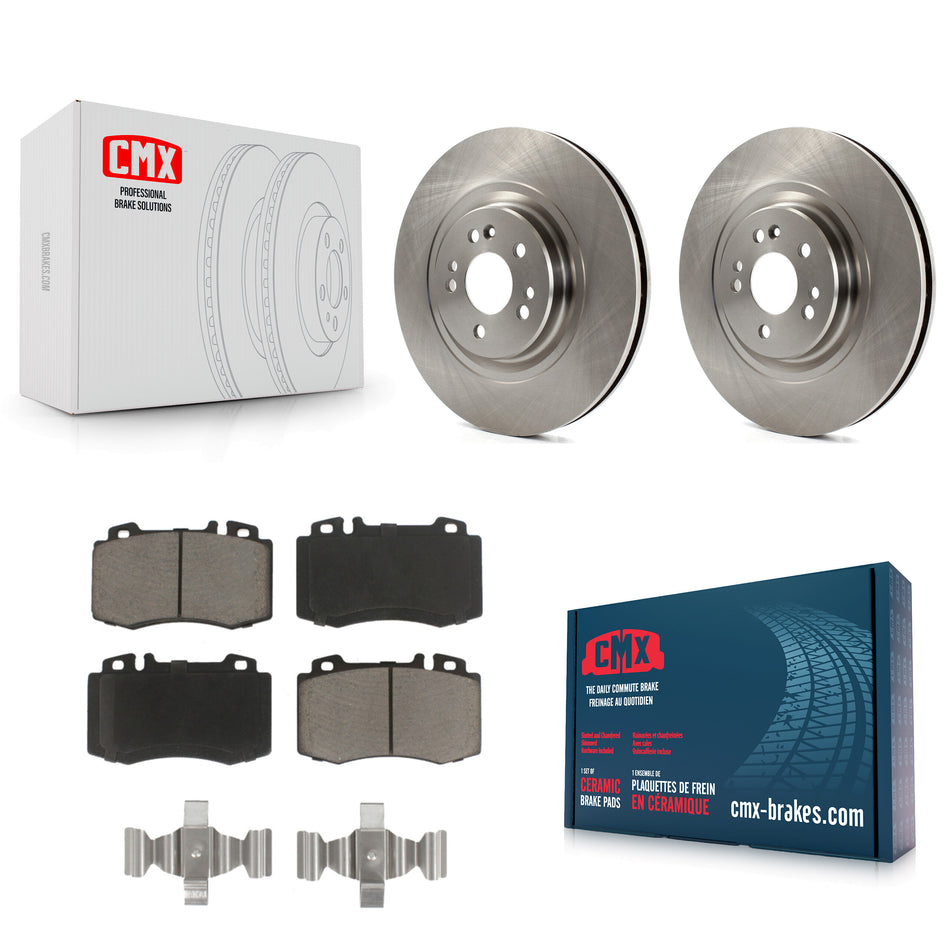 Front Disc Brake Rotors And Ceramic Pads Kit For Mercedes-Benz ML500 ML430 ML55 AMG K8C-100609