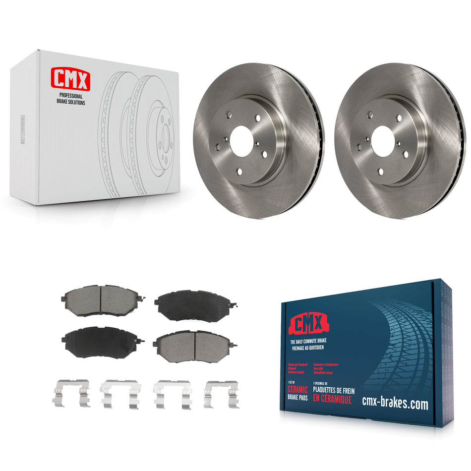 Front Disc Brake Rotors And Ceramic Pads Kit For 2015 Subaru Legacy 2.5L K8C-100612