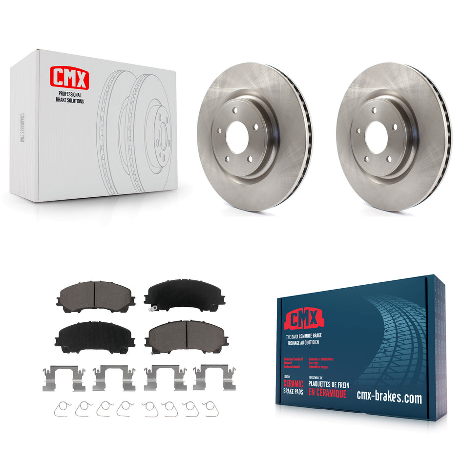 Front Disc Brake Rotors And Ceramic Pads Kit For Nissan Rogue K8C-100613