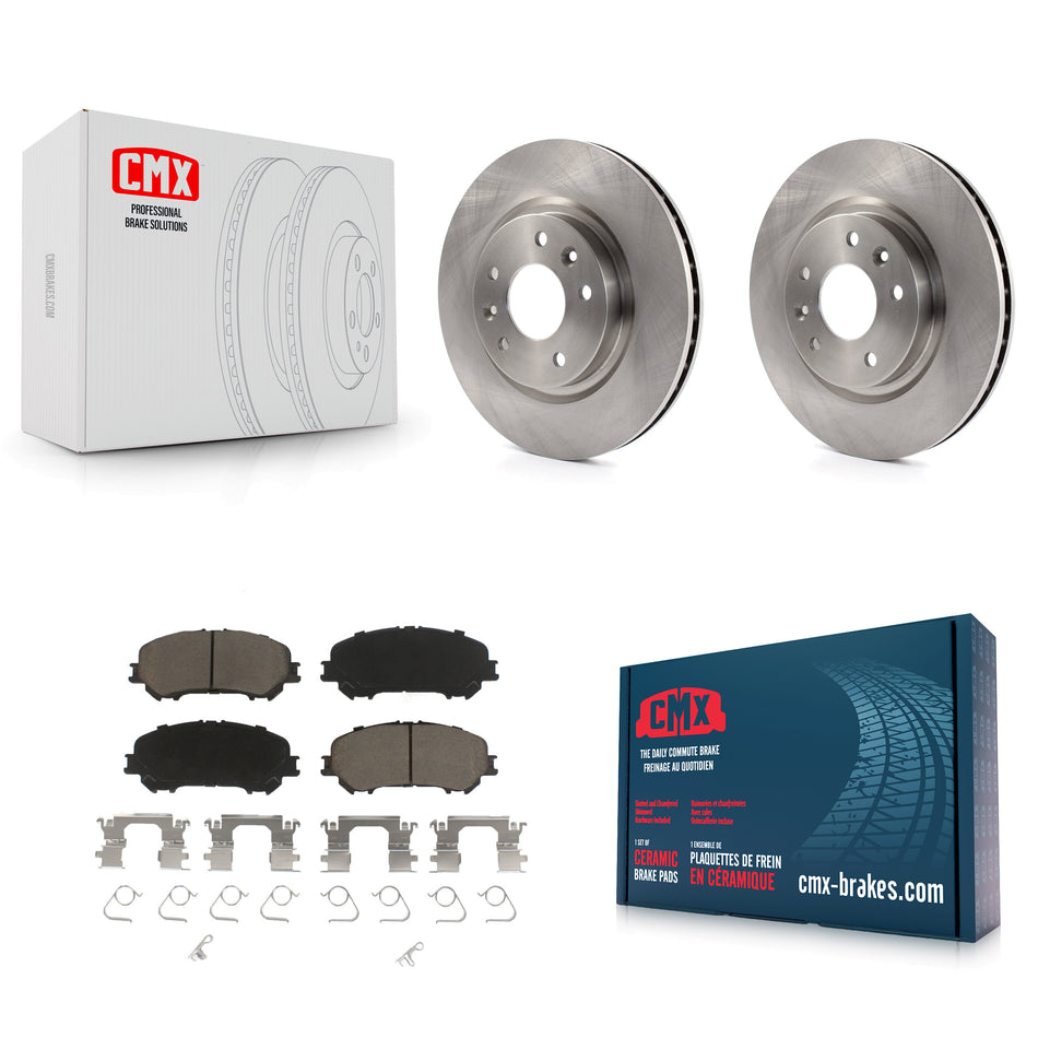 Front Disc Brake Rotors And Ceramic Pads Kit For Nissan Rogue Sport Qashqai K8C-100614