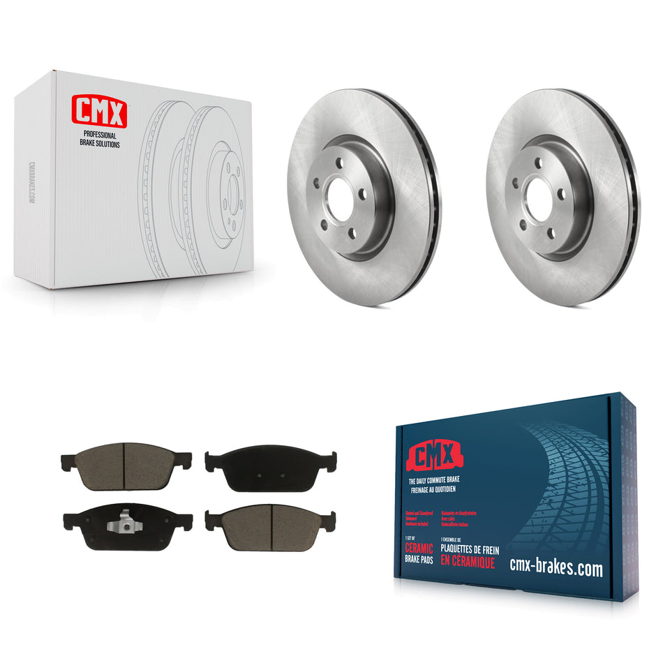 Front Disc Brake Rotors And Ceramic Pads Kit For Ford Connect K8C-100620
