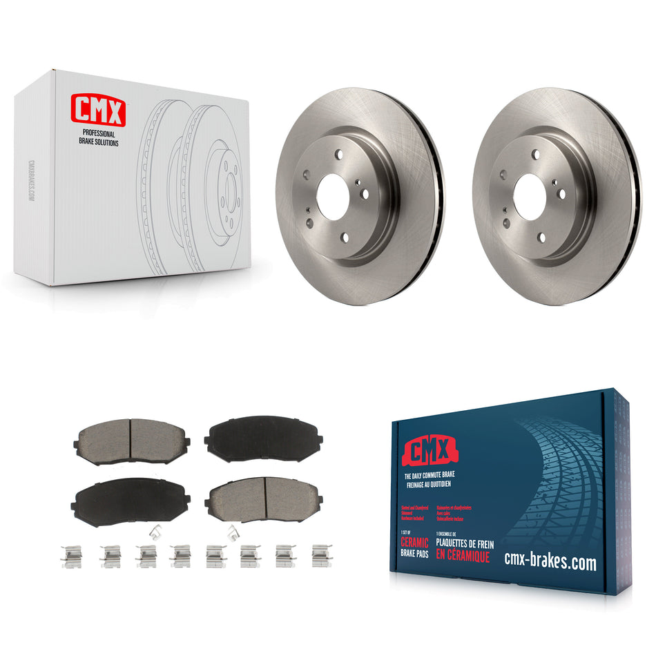 Front Disc Brake Rotors And Ceramic Pads Kit For 2006-2013 Suzuki Grand Vitara K8C-100644