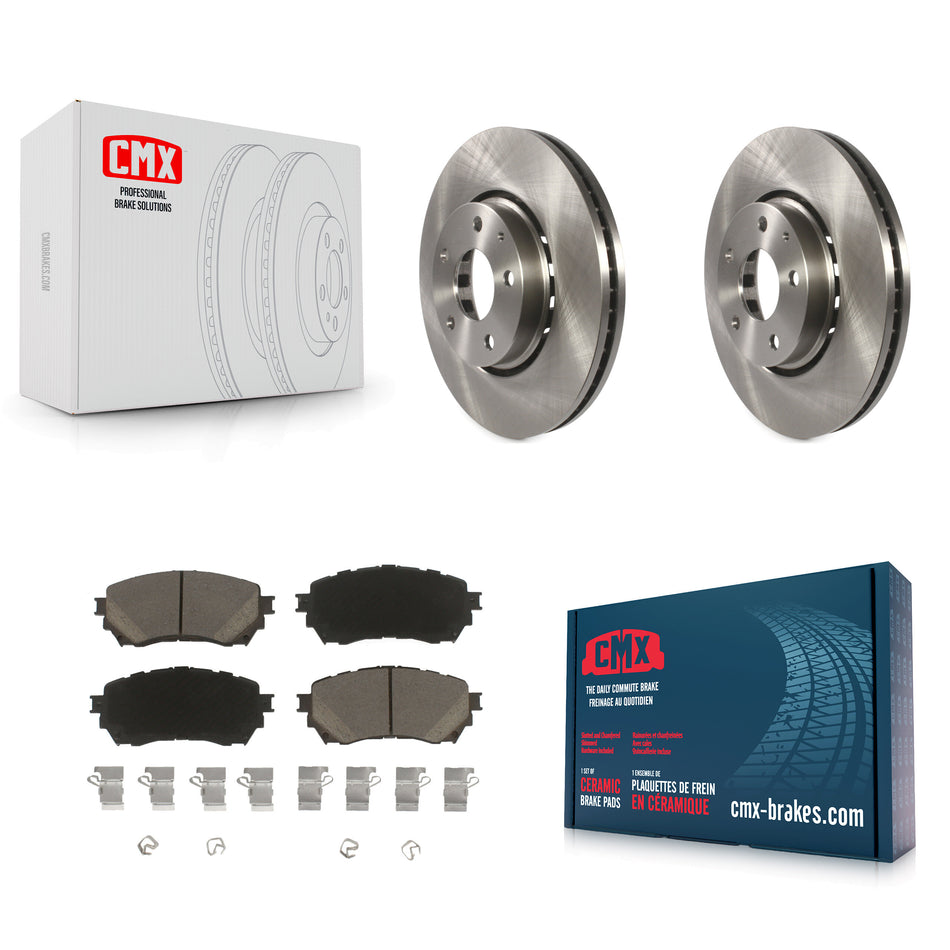 Front Disc Brake Rotors And Ceramic Pads Kit For 2019-2021 Mazda 6 Naturally Aspirated K8C-100662
