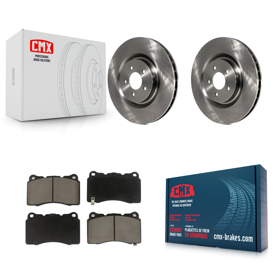 Front Disc Brake Rotors And Ceramic Pads Kit For Ford Mustang K8C-100669