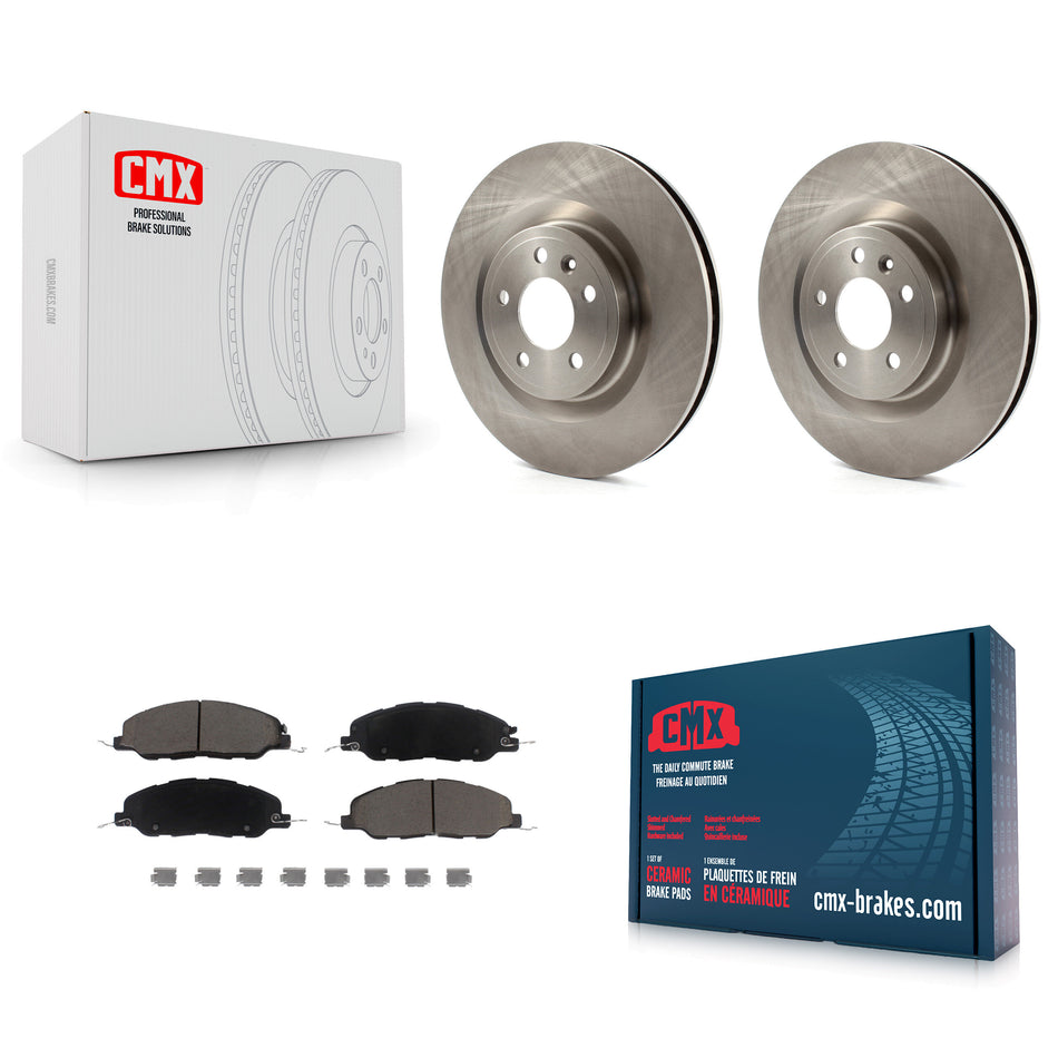 Front Disc Brake Rotors And Ceramic Pads Kit For Ford Mustang K8C-100670