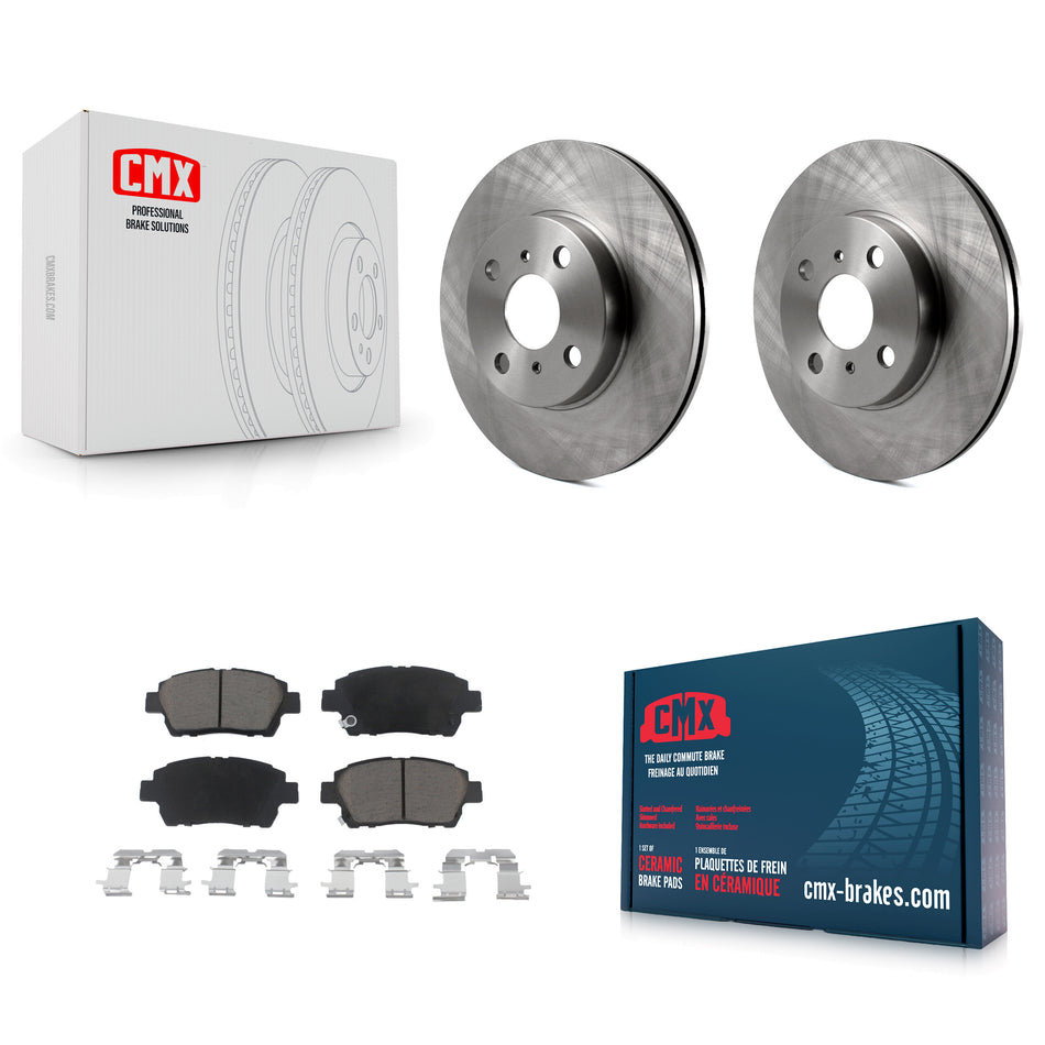 Front Disc Brake Rotors And Ceramic Pads Kit For Toyota Echo MR2 Spyder K8C-100677