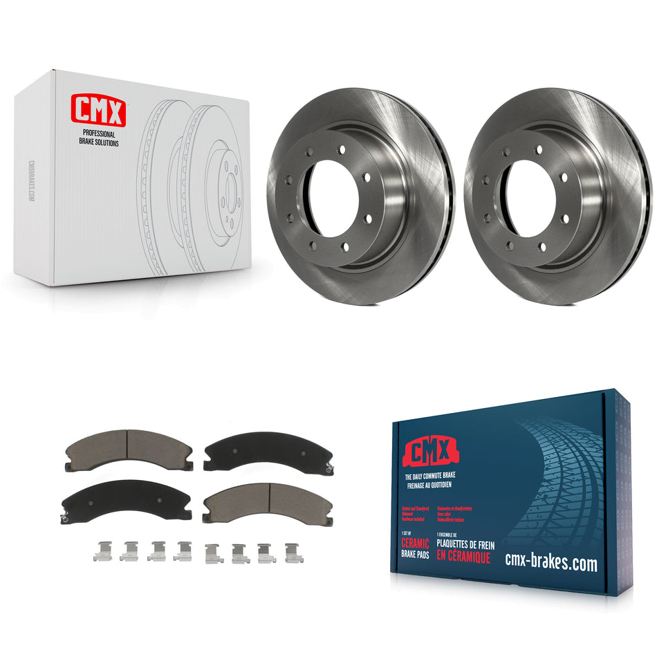 Front Disc Brake Rotors And Ceramic Pads Kit For Nissan NV2500 NV3500 NV1500 K8C-100687