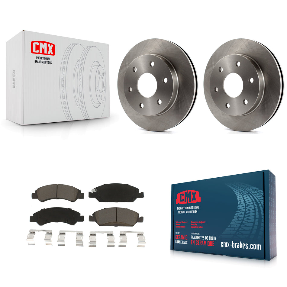 Front Disc Brake Rotors And Ceramic Pads Kit For 2007 GMC Sierra 1500 rear brakes K8C-100712