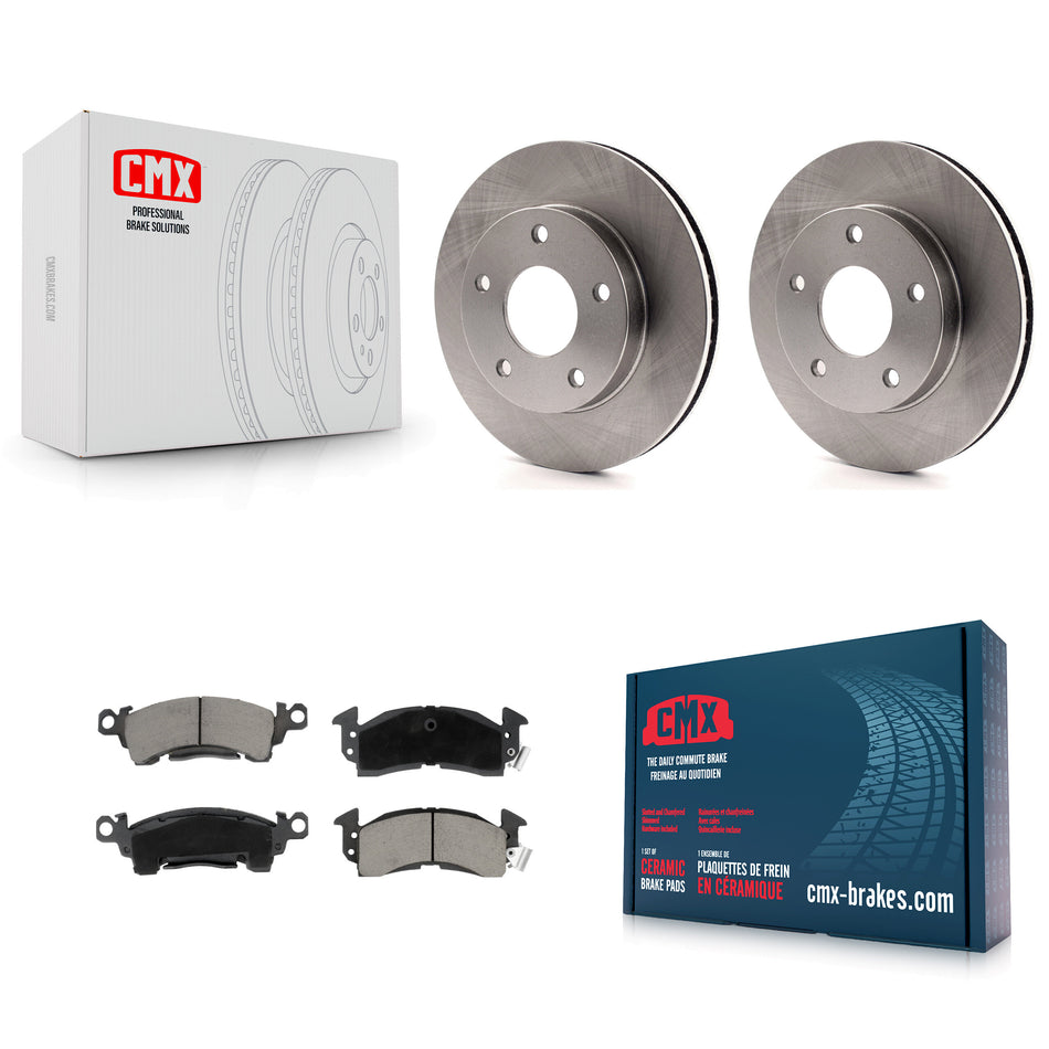 Front Disc Brake Rotors And Ceramic Pads Kit For GMC Jimmy K8C-100714