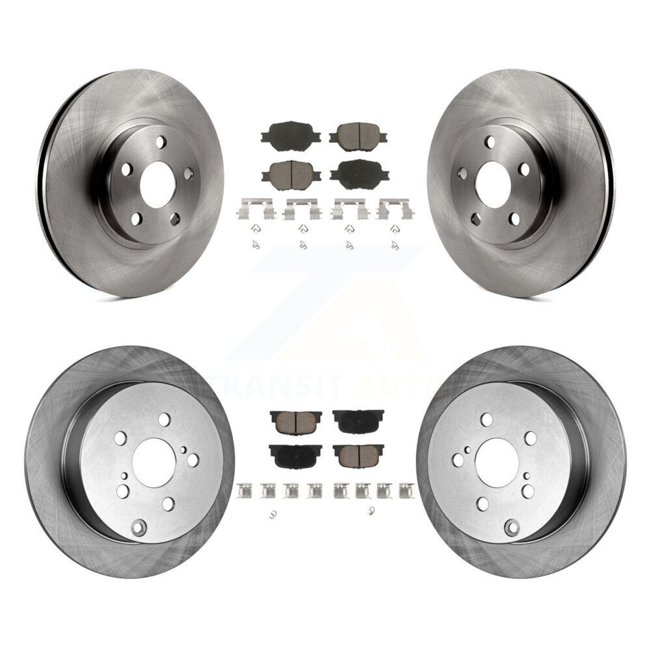 Front Rear Disc Brake Rotors And Ceramic Pads Kit For 2005-2010 Scion tC K8C-100721