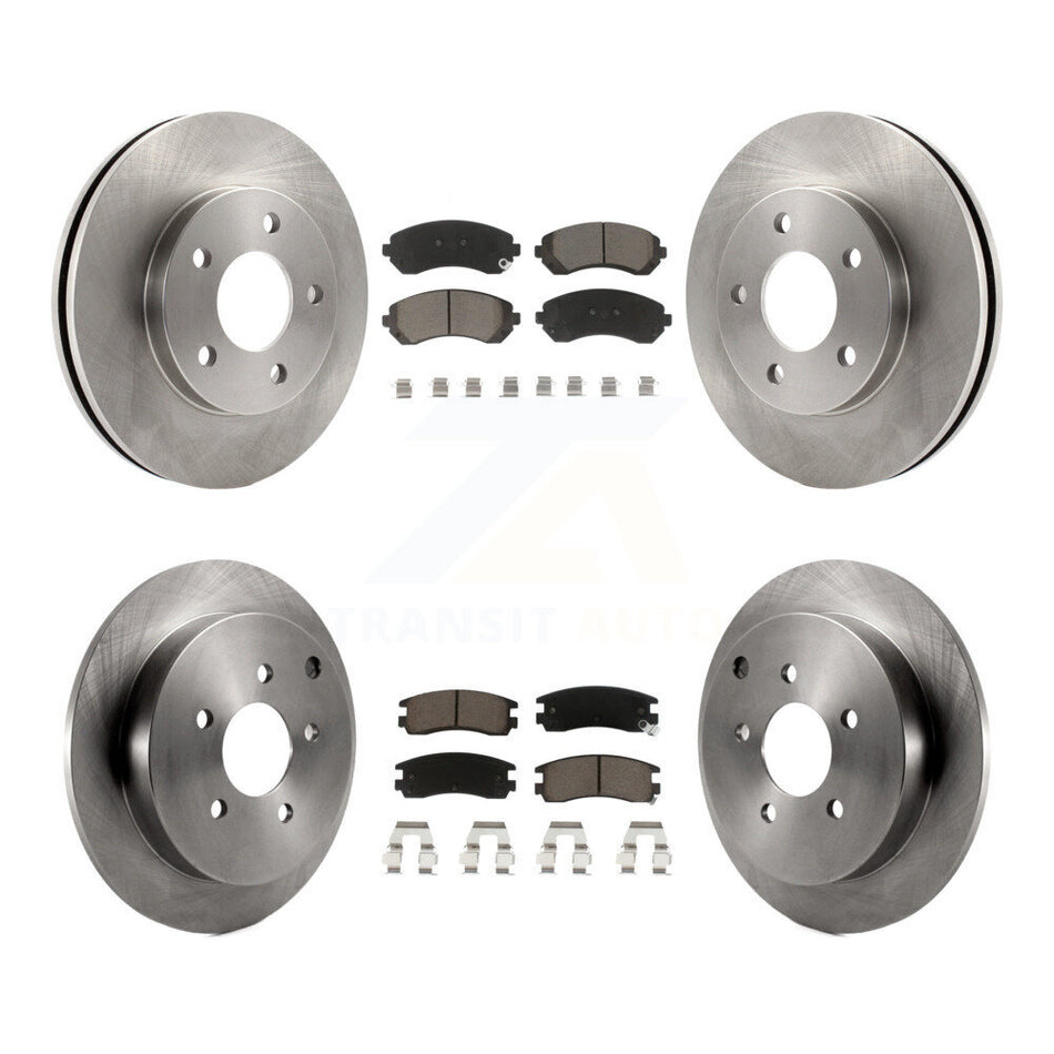 Front Rear Disc Brake Rotors And Ceramic Pads Kit For Buick Rendezvous Pontiac Aztek K8C-100727
