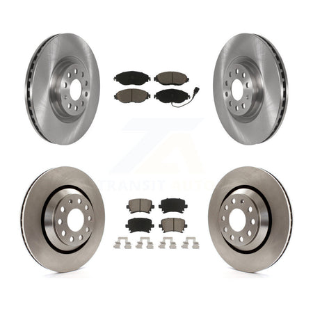 Front Rear Disc Brake Rotors And Ceramic Pads Kit For Volkswagen GTI K8C-100735