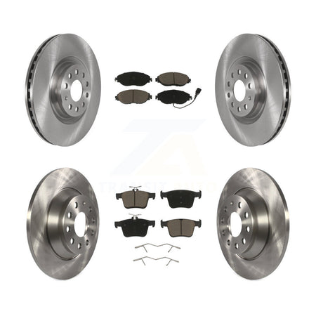 Front Rear Disc Brake Rotors And Ceramic Pads Kit For Volkswagen Tiguan Jetta K8C-100738