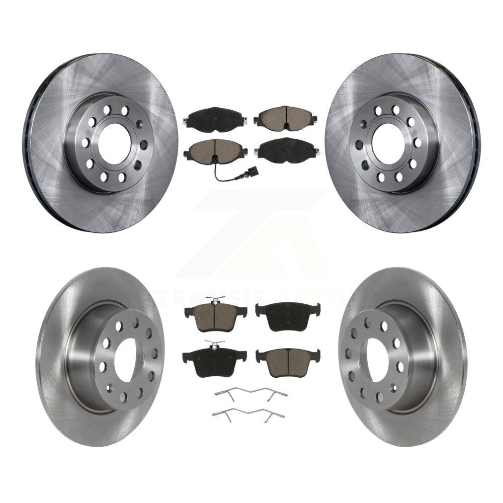 Front Rear Disc Brake Rotors And Ceramic Pads Kit For Volkswagen Jetta Taos K8C-100739