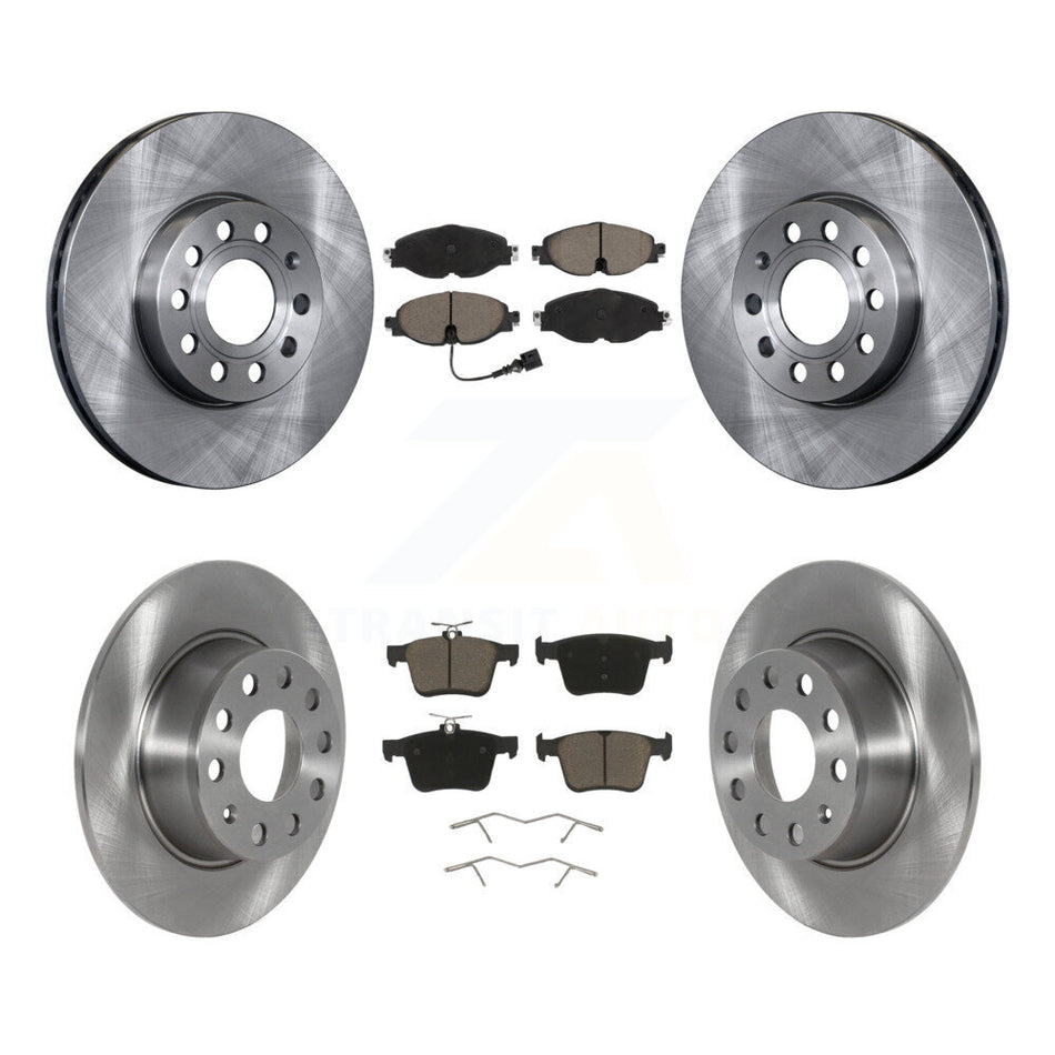 Front Rear Disc Brake Rotors And Ceramic Pads Kit For Volkswagen Jetta Taos K8C-100739