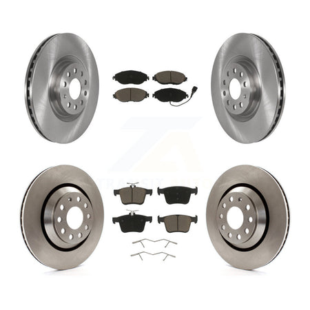 Front Rear Brake Rotor Ceramic Pad Kit For Audi Q3 Volkswagen Golf R Arteon S3 A3 Quattro K8C-100741