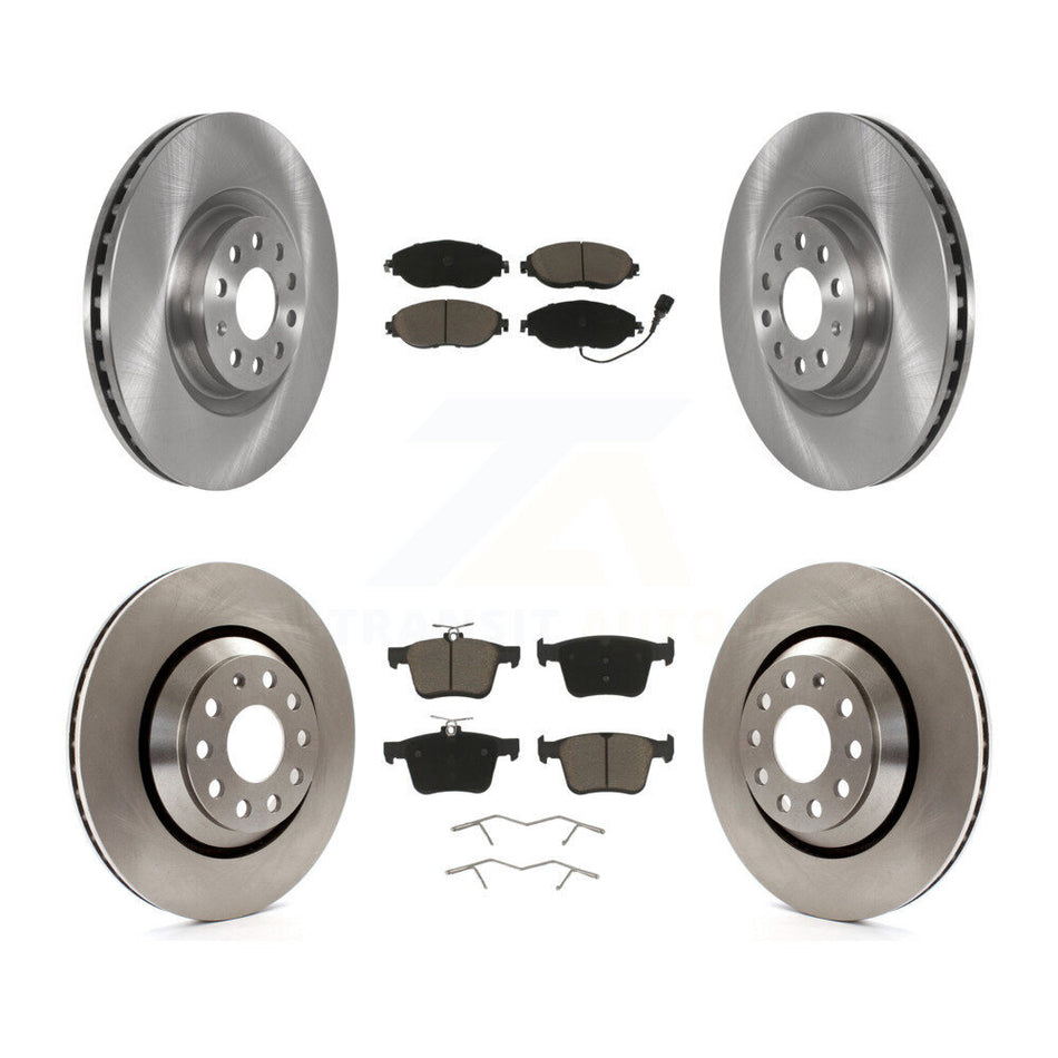 Front Rear Brake Rotor Ceramic Pad Kit For Audi Q3 Volkswagen Golf R Arteon S3 A3 Quattro K8C-100741