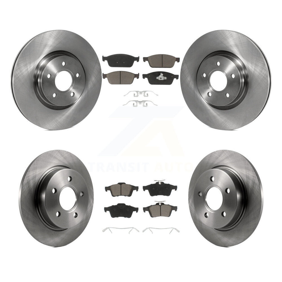 Front Rear Disc Brake Rotors And Ceramic Pads Kit For Ford Focus ST K8C-100758