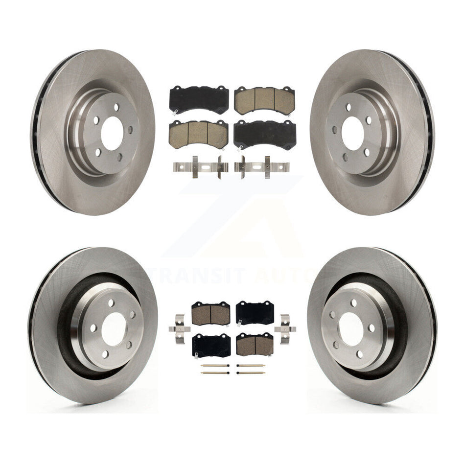 Front Rear Disc Brake Rotors And Ceramic Pads Kit For Dodge Challenger Charger K8C-100763