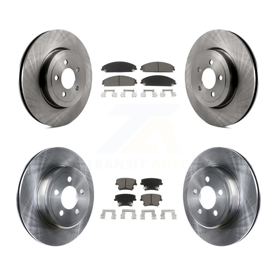 Front Rear Disc Brake Rotors And Ceramic Pads Kit For Dodge Charger Chrysler 300 Challenger Magnum K8C-100764