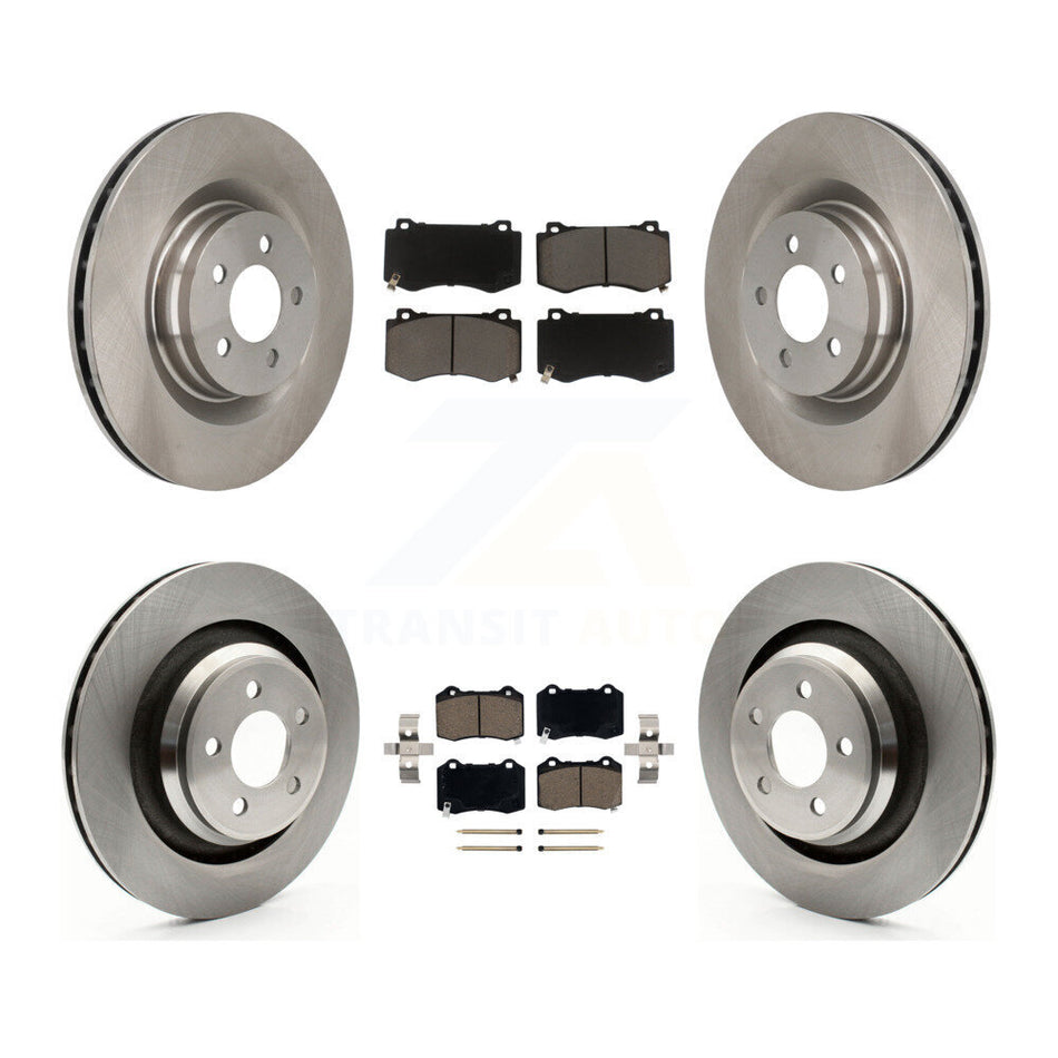 Front Rear Disc Brake Rotors And Ceramic Pads Kit For Dodge Charger Chrysler 300 Challenger Magnum K8C-100765