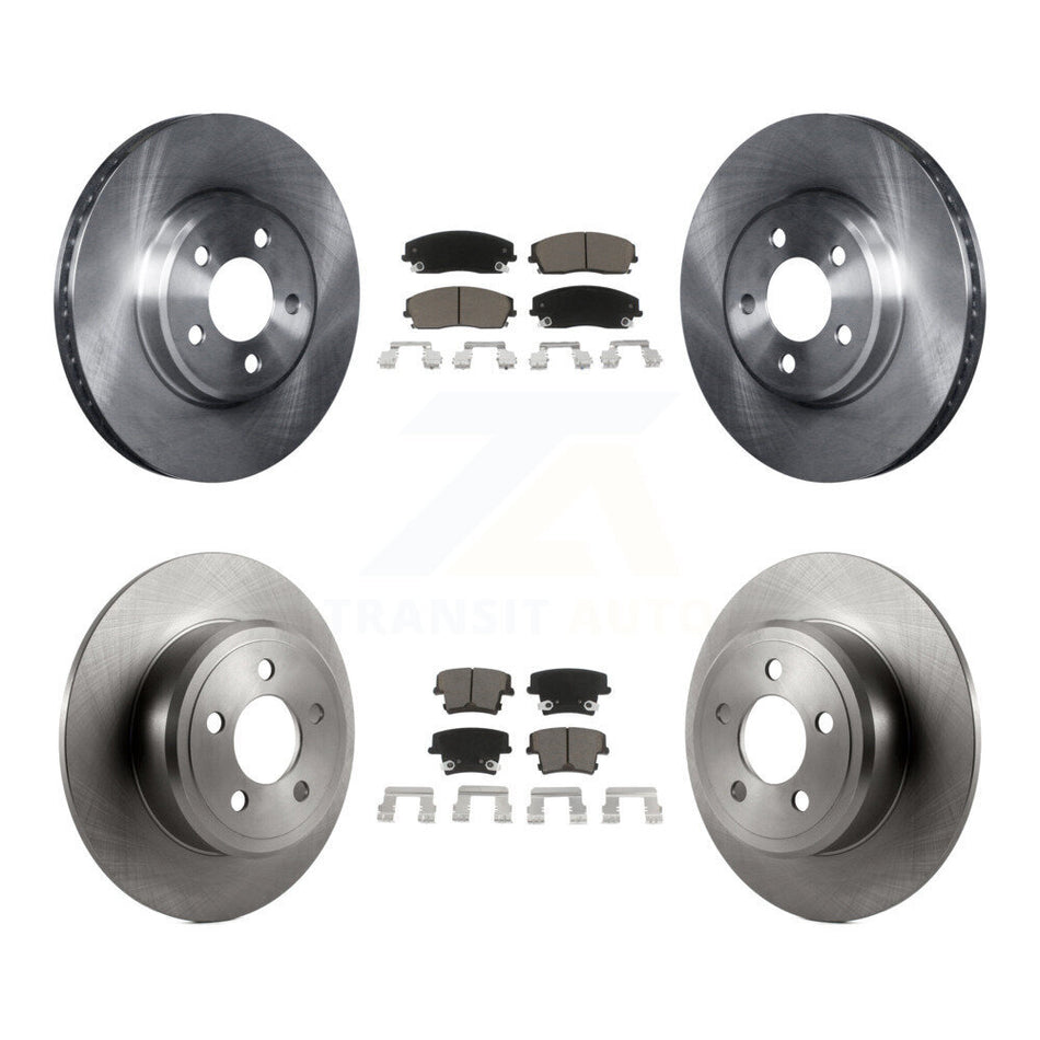 Front Rear Disc Brake Rotors And Ceramic Pads Kit For Dodge Charger Chrysler 300 Challenger Magnum K8C-100766